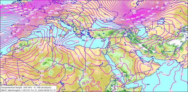 500hPa 00Z 31/07/2026 10:08
